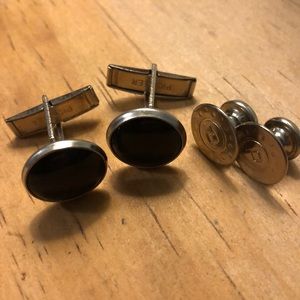 Black Cuff Links